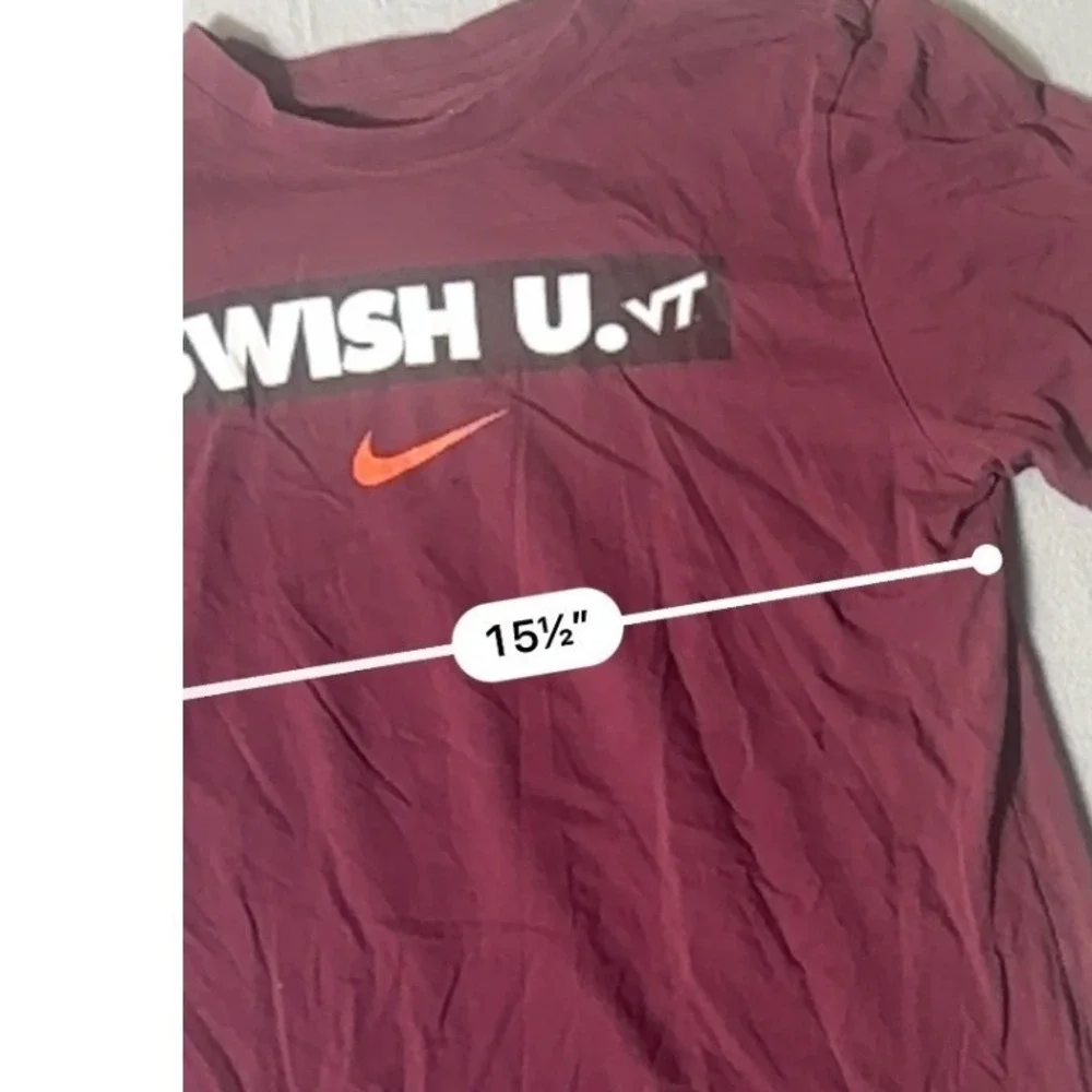 Nike Virginia‎ Tech Swish U VT Dri-FIT Maroon Graphic T-Shirt Mens Medium
